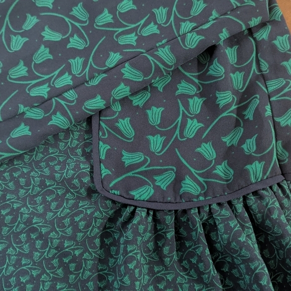 Ann Taylor Classic Navy Hunter Vintage Ivy XXS Petite Blouse - Picture 3 of 4